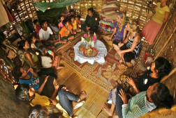 The-traditional-Baci-ceremony-in-Baan-Phov-Mok-Laos