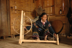 ethnic village in Laos